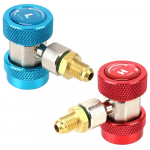 Quick Coupler Connector Adapter Auto kliimaseade fluoriidi muundur Reguleeritav R134A High Low 2tk Autotarvikud