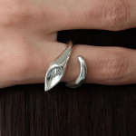 Foxanry uue moe lihtsad h&otilde;bedased s&otilde;rmused naistele paaridele geomeetrilised k&auml;sitsi valmistatud klassikalised pruudi ehted kingitused h&otilde;be