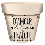 Les Tr&eacute;sors De Lily [A2038] &ndash; bambusest istutusmasin  Messages  beež must (Armastus ja v&auml;rske vesi) - 25x24 cm beež