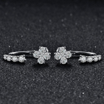 925 Sterling h&otilde;bek&otilde;rvar&otilde;ngad Moissanite teemantk&otilde;rvar&otilde;ngad, l&auml;bitud teemanttesti, t&auml;iusliku l&otilde;ikega naiste kihlus luksuslik ehe kingitus black