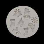 Lumememme lumehelbe koogivorm j&otilde;uluseeria Fondant silikoonvorm roosa