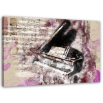 L&otilde;uendiprint Piano Abstract Purple Vintage 60x40 beež