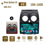 Autoraadio Android Auto Multimeedia jaoks Nissan Qashqai J10 2006 2007 2008-2013 2din GPS Autoradio 1+16GB A