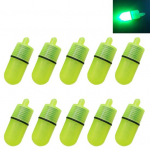 10 tk &Ouml;&ouml;p&uuml;&uuml;gi LED-valgusega helendavad pulgad Twin Bells kalastuss&ouml;&ouml;da alarmid Round Head