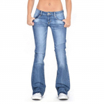 Naiste teksad Skinny Flare P&uuml;ksid Naiste p&uuml;ksid Pikad &uuml;hev&auml;rvilised teksad XS helesinine v&auml;rv