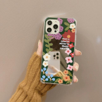 Original Mirror Cute Bear Planet Flower Jane p&otilde;rutuskindel telefoni&uuml;mbris iPhone 12 13 Mini 14 Pro Max 11 Xsmax Xr X 8 7 Plus kaanele for iphone 7 8