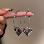 Foxanry Prevent Allergy Love Heart Geomeetrilised k&otilde;rvar&otilde;ngad Naistele T&uuml;drukutele Trendikad Minimalistlikud Magusad Kihluspeo Ehted Kingitused 8mm h&otilde;be