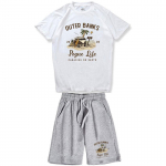 Outer Banks Prinditud spordir&otilde;ivaste komplektid Suvised l&uuml;hikeste varrukatega l&uuml;hikeste p&uuml;kste komplekt Mood vabaaja meeste ja naiste M