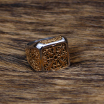 Ehted K&auml;siinstrument titaanist terasest viikingi kompass ruun Kuld Agressiivne vintage s&otilde;rmus meeste ehted 12Number kuld