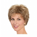 Naiste l&uuml;hike pruun blond s&uuml;nteetiline parukas Soeng Naturaalne lokkis parukas koos pauguga naistele igap&auml;evaseks kasutamiseks kuumakindel kiud kuldpruun v&auml;rv