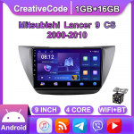 9-tolline Android Carplay jaoks Mitsubishi Lancer 9 CS 2000-2010 autoraadio Multimeedia videopleier GPS-navigatsioon WIFI 2+32GB 1+16GB