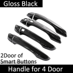 jaoks Citroen C3 Cross SX SY 2017 2018 2022 2023 l&auml;ikiv must v&auml;lisukse k&auml;epideme kaane kleebised trimmi auto 4Handle 2 Buttons black