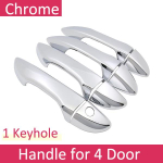 for Toyota Corolla E170 2014~ Chrome Exterior Door Handle Cover Car Accessories Stickers Trim Set 2015 2016 2017 Handle 4 Door gray