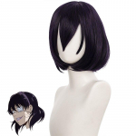 Meeste parukad Anime Kakegurui kompulsiivne m&auml;ngur Midari Ikishima Cosplay parukas L&uuml;hikesed s&uuml;nteetilised juuksed Halloweeni j&otilde;ulukarnevali parukad One Size must