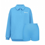 Euroopa ja Ameerika stiilis Barbie roosa kampsun &uuml;likond Mood Sport Tikand LOGO Pikkade varrukatega Pullover Fliisist sviiter S sinine