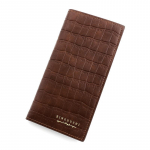 Retro krokodill meeste rahakott, pikk, mahukas mitme kaardi hingega rahakott, &otilde;huke meeste rahakott must