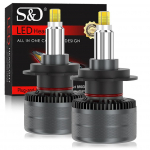 2tk 6-poolne 80000LM 3D H7 CSP LED Canbus 360&deg; H1 H11 HB3 HB4 9012 Hir2 Led H8 9006 9005 auto k&otilde;rge/madala valgusega esitule pirn 120W udulamp Autole 12V 9005 HB3