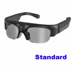 Smart Fashion 2k/4k HD Action kaameraprillid Videosalvestus &Otilde;uespordi P&auml;ikeseprillid Bluetooth K&otilde;lariga Helista Nutikad prillid Black Standard