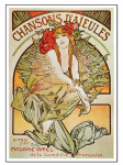 Vintage juugend Alphonse Mucha plakatid Prindid l&otilde;uendimaalid Abstraktne naine seinakunsti pilt elutoa kodukaunistuseks 40x50cm No Frame