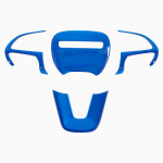 Rooliratta sisekujunduse osade kleebis Dodge Challenger Charger 2015 2016 2017 2018 autole must