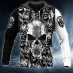 Kevad-s&uuml;gis meeste r&otilde;ivad Viking Hoodies Pusa 3D Prindiga Skull Angel Streetwear Vintage pikkade varrukatega meeste pullover jakid XXL