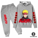 Teismeliste laste riided Beebipoiste kost&uuml;&uuml;mid Jaapan Anime Naruto dressip&uuml;ksid 2 tk Laste poiss, talve puuvillane prinditud komplekt 100
