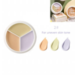 3-v&auml;rviline peitekreem Palette jumestuskreem T&auml;iskattev &uuml;likond kogu nahale N&auml;o meigikate tumedad ringid Akne poorid kreem alus