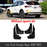 For Ford Escape Kuga 2022 2023 MK4 esirattad pritsmeporikaitsed porilapiga porikaitse poritiiba autole style A
