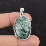 Serafiniidist ripats 925 h&otilde;bedast ripats Suurep&auml;rane v&auml;&auml;riskivide ripats k&auml;sitsi valmistatud ehe kingitus emale uhiuus ripats Serafiniidist ehted