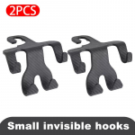 SEAMETAL 2TK auto peatoe konks-telefonihoidja sisemus, tagumine kinnitusistme tagumine riidepuu 2PCS must