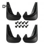 4 tk kruvidega auto porilapid Universaalselt sobivad PVC-st automaasturitele m&otilde;eldud haagissuvila veoauto esi-tagumise ratta poripritsmekaitse poritiiba autode v&auml;listarvikud must