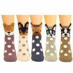 5 paari Naiste kassisokid Kassikingitused Armsad loomasokid Koera &ouml;&ouml;kulli kingitused naistele one-size-5 pairs