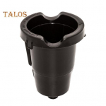 Toidukvaliteediga hoidiku osa, kergesti paigaldatav, lihtne paigaldamine, laialdaselt &uuml;hilduv kohvikapslihoidja koos v&auml;ljastusn&otilde;elaga must