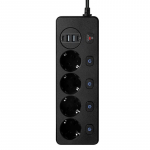 Toiteriba EU vahelduvvoolu pistikupesa Mitu nutikat kodu pikendust elektriadapter USB toetab PD20W&QC3.0