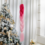 ALAN EATON s&uuml;nteetilised vikerkaarev&auml;rvilised Jumbo Braid juuksepikendused 24 tolli k&otilde;rge temperatuuriga kiust pikendused isetehtud heegeldatud juuksepatsidele