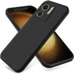 T&otilde;eline vedel silikoonist telefoni&uuml;mbris Motorola Edge 40 Neo 40 Pro G14 G54 G84 Edge 30 Ultra G73 G53 G23 G13 G22 G32 G62 jaoks, rihmaga pehme kate For Moto Edge 40 Neo must