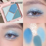 4 v&auml;rvi lauv&auml;rvipalett Sinine Roheline Glitter Pearly Matt Must Roosa Maa v&auml;rvi Lauv&auml;rvi meik P&uuml;siv Korea kosmeetika 1tk