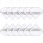 24 tk Triangle Velvet Powder Puff meigik&auml;snad n&auml;ole silmadele Kontuuriv Shadow Seal Cosmetic Foundation Makeup 24PCS valge