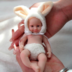 6-tolline t&auml;iskehaga silikoonist reborn beebinukk t&uuml;drukule ja poisile 15 cm peopesaga simuleeriv mininukk Maddie kleit m&auml;ngukaaslasele m&auml;ngunukk lapsele s&uuml;nnip&auml;evakingitus 6 inch