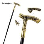 Kuldne must loom karu kotkas hunt kits hirv jalutuskepp mood Dekoratiivne h&auml;rrasmees Elegantne Cosplay kepinupp Crosier 90cm