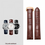 18mm 20mm 22mm ehtsast nahast kellarihm Omega kella Speed ​​Seamaster Deployant pannal Must pruun kellarihma k&auml;ev&otilde;ru Brown-rosegold 22mm with logo
