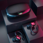 Spordi Bluetooth-peakomplekt K&otilde;rva k&uuml;lge riputatav Bluetooth-peakomplekt must