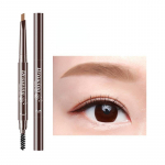 Triangle double head eyebrow pencil automatic rotation three-dimensional waterproof sweat resistant lasting student cosmetics are not easy to smudge 01
