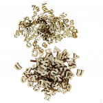 400 t&uuml;kki segatud 26 ingliskeelse t&auml;hestikuga puidust t&auml;hed 0-9 numbrid kodukaunistamise pulmadeks