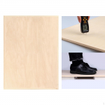 Kunstnik joonistab visanditahvli t&uuml;hi sile pind &ndash; kaasaskantav t&auml;ispuidust visanditahvel