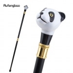 Must Valge Panda K&auml;imiskepid Moodne Dekoratiivne K&auml;imiskepp H&auml;rrasmees Elegantne Cosplay K&auml;epideme Nupp Karikas 93cm