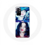&Uuml;mbris Xiaomi Redmi Note 11s 5G Blackpink K-popi grupi t&uuml;drukute Lisa ja Jisoo Lovesick t&uuml;drukute jaoks plakati albumiga