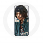 &Uuml;mbris Samsung galaxy A71 Squid Game Kang Sae Byeok number 067 jaoks