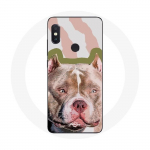 &Uuml;mbris Xiaomi Redmi Note 5 AI kahe kaameraga Pitbull Dog Brown jaoks