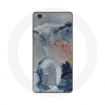 Huawei P8 Lite Grey abstraktse tekstuuriga tausta &uuml;mbris